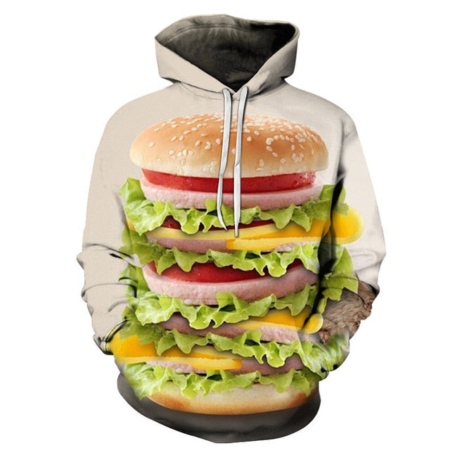 Men's 3D Beer Printed Hoodie Novelty Sweatshirt