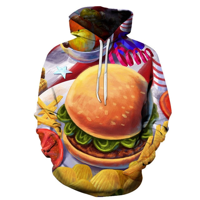 Men's 3D Beer Printed Hoodie Novelty Sweatshirt