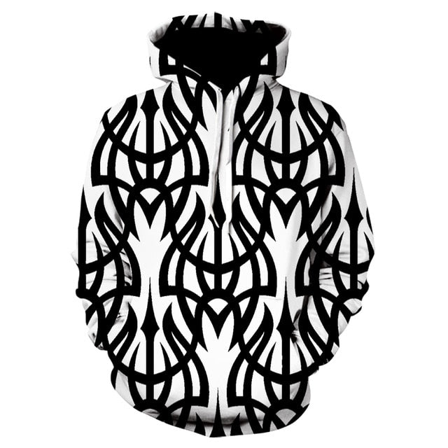 Men's 3D Psychedelic Vortex Pullover Hoodie