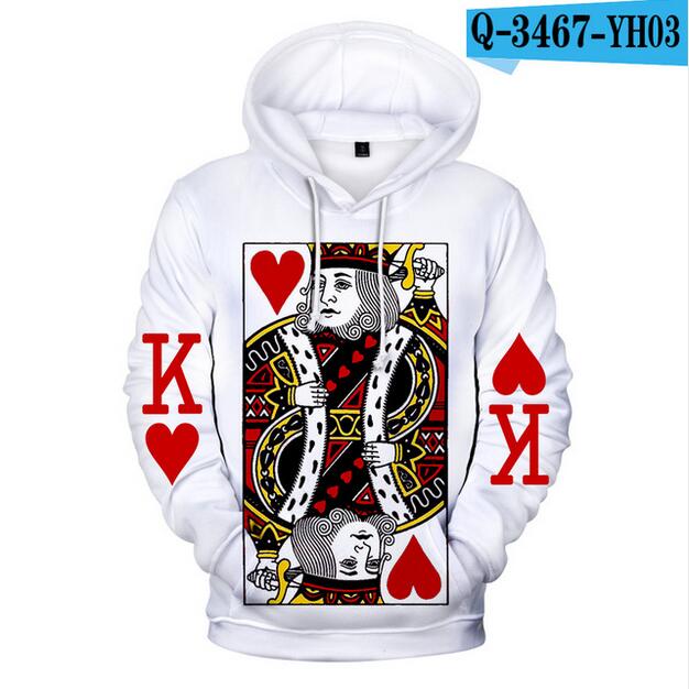 3D Poker Men's Hoodies