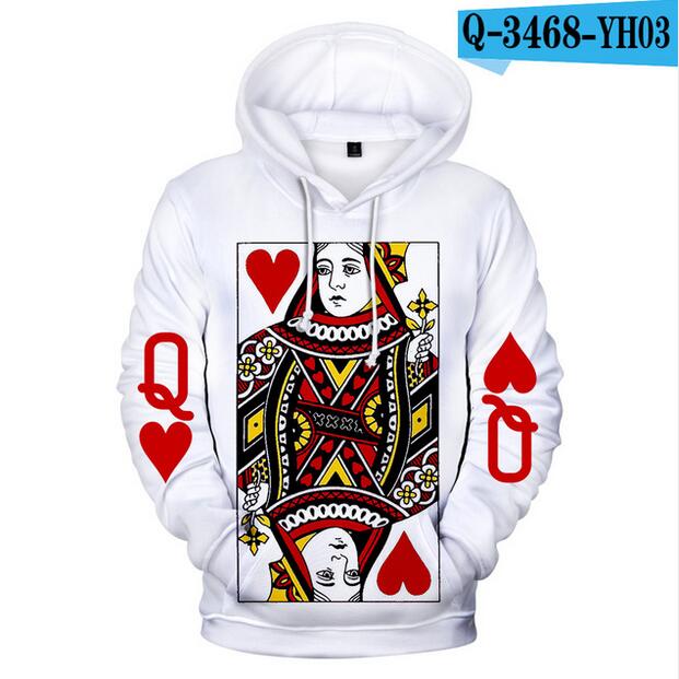 3D Poker Men's Hoodies