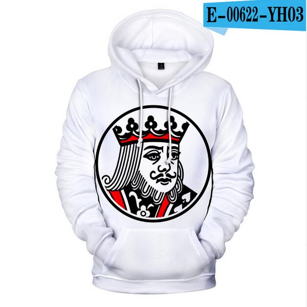 3D Poker Men's Hoodies