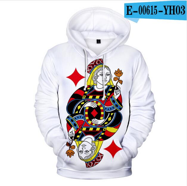 3D Poker Men's Hoodies