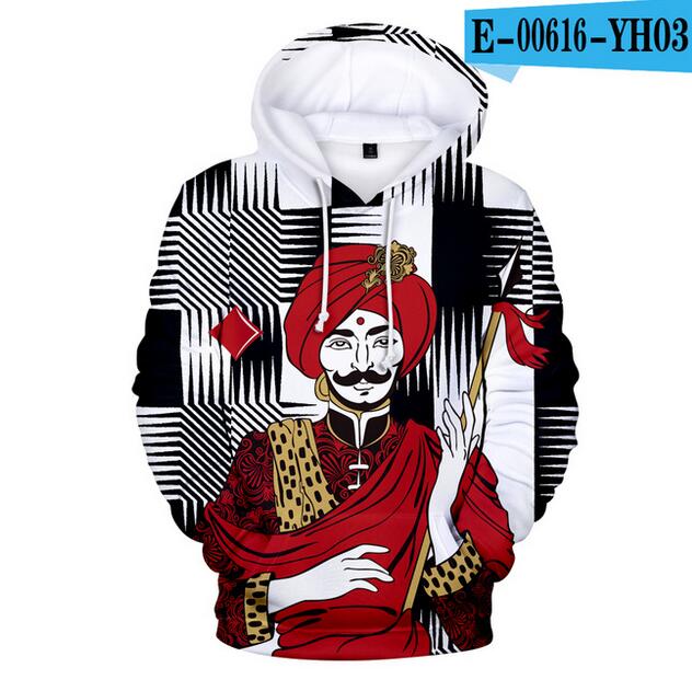 3D Poker Men's Hoodies