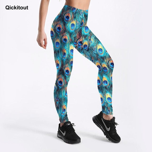 High Waist Geometric Pattern Breathable Sports Leggings