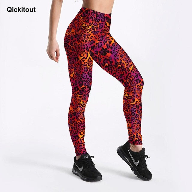 High Waist Geometric Pattern Breathable Sports Leggings