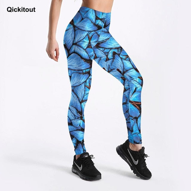 High Waist Geometric Pattern Breathable Sports Leggings