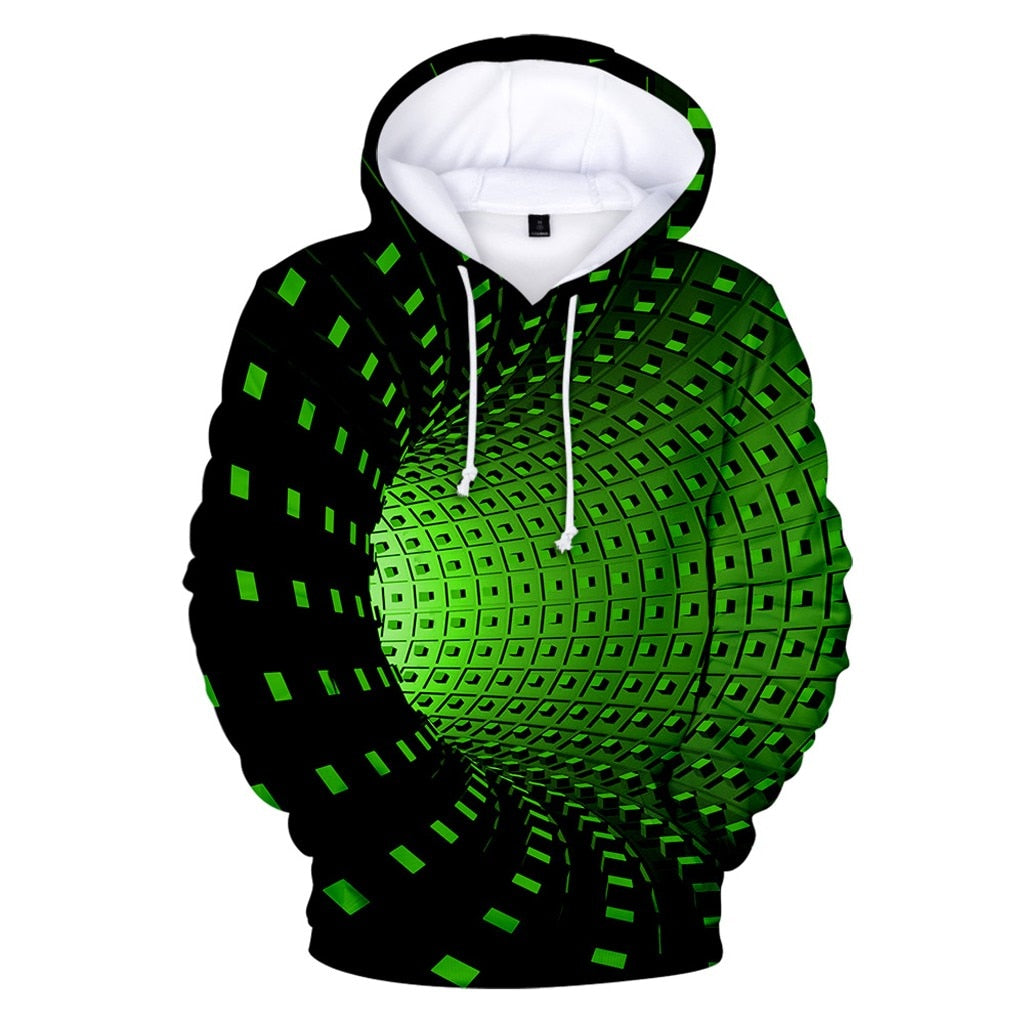 Plus Size Men's Hoodie, creative Bee Graphic 3d Print Hooded