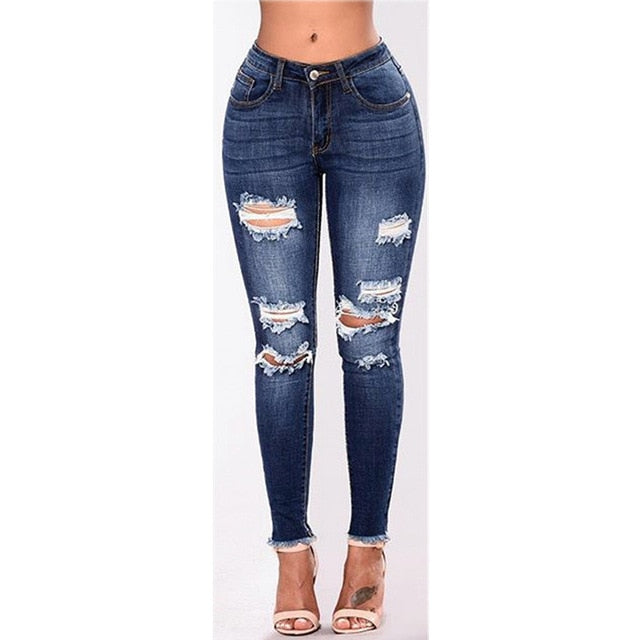 High Waist Push up Denim jeans Women Slim Fit