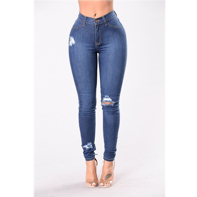 High Waist Push up Denim jeans Women Slim Fit