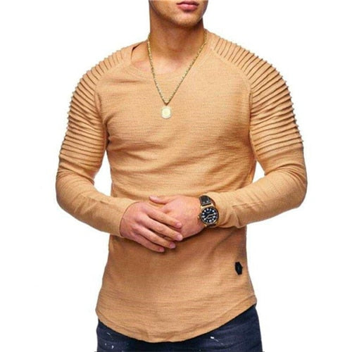 Men's Cotton Hoodie Long Sleeve Casual Slim Shirt