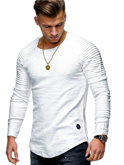 Men's Cotton Hoodie Long Sleeve Casual Slim Shirt