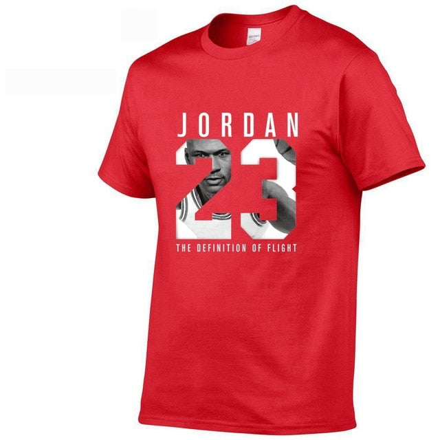 Jordan 23 Print Men Swag T-Shirt Top Quality Cotton Short Sleeve