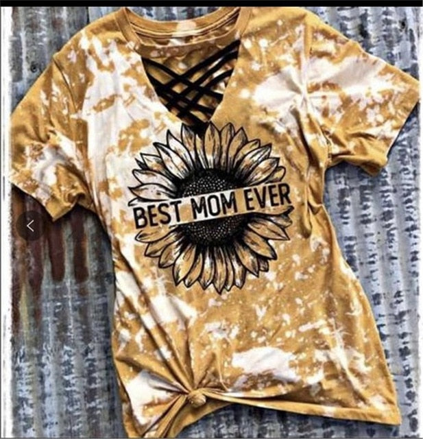 Women Tie Dye Sexy Tshirt