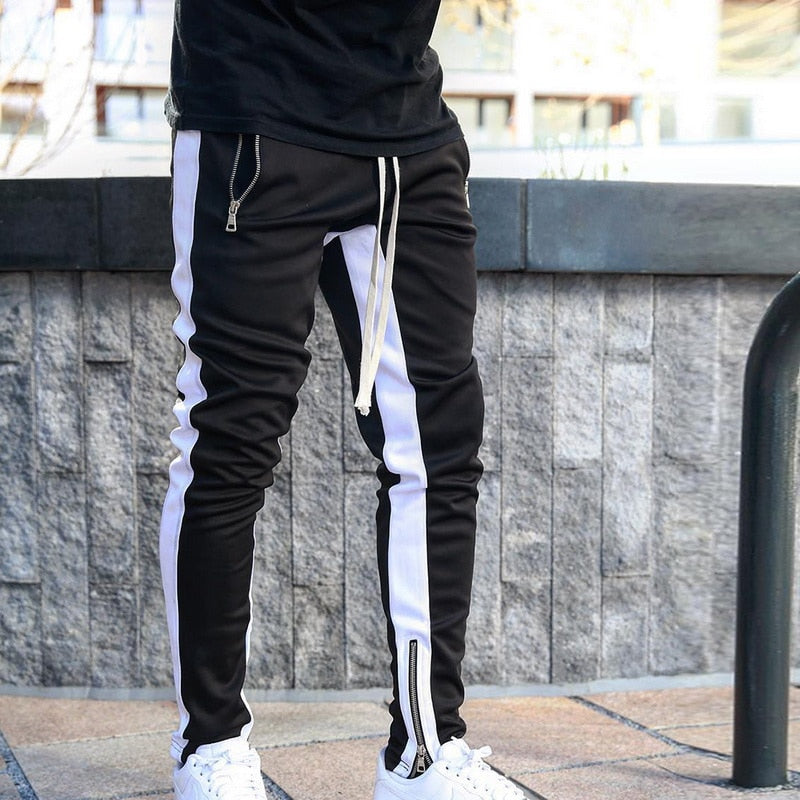 Men's Casual Sportswear Joggers with Zipper