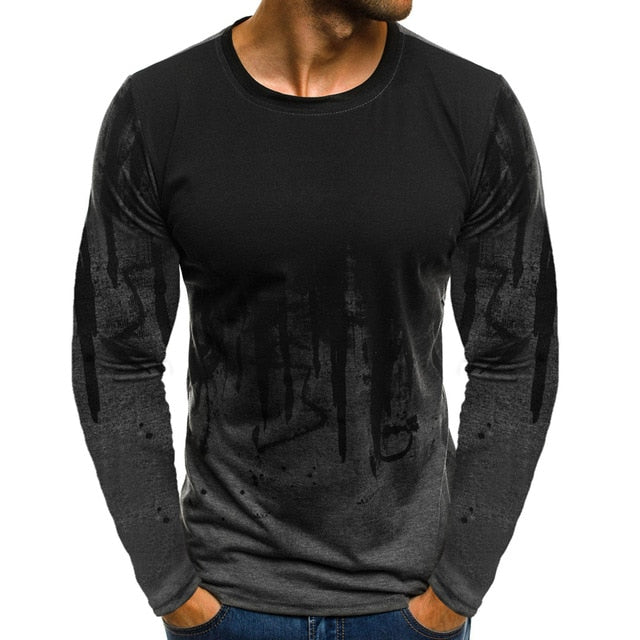 Men Camouflage Printed T Shirt