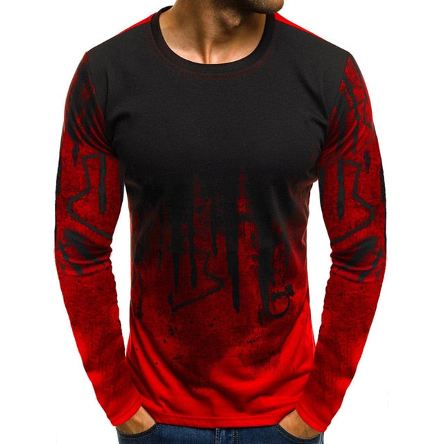 Men Camouflage Printed T Shirt