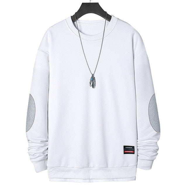 Men's Side Stripe Comfortable Embroidery Sweatshirt