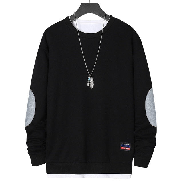 Men's Side Stripe Comfortable Embroidery Sweatshirt