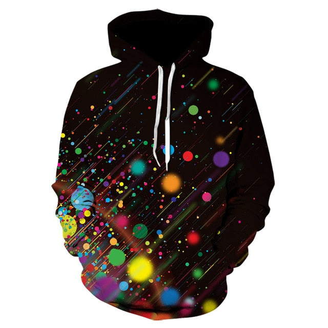 Men's 3D Psychedelic Vortex Pullover Hoodie