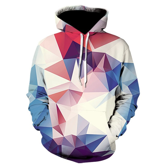 Men's 3D Psychedelic Vortex Pullover Hoodie