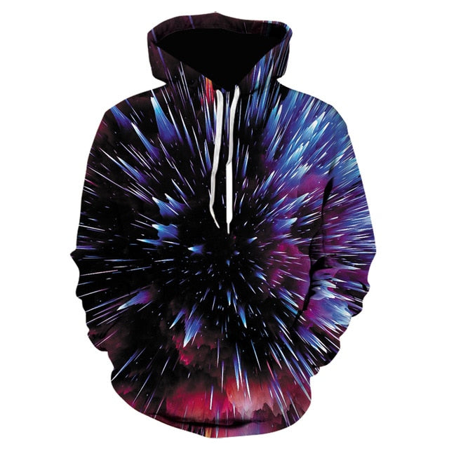 Men's 3D Psychedelic Vortex Pullover Hoodie