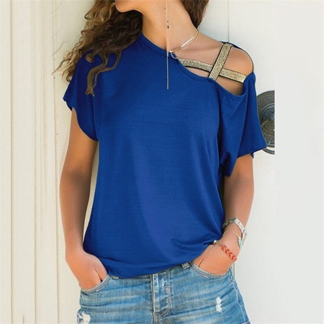 Off Shoulder Blouse Bodycon Elegant Sexy Shirt