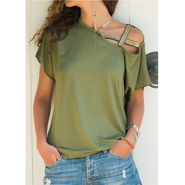 Off Shoulder Blouse Bodycon Elegant Sexy Shirt