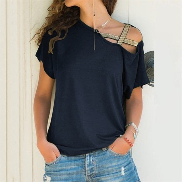 Off Shoulder Blouse Bodycon Elegant Sexy Shirt