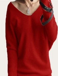 Women's Sexy V-Neck Cashmere Sweater