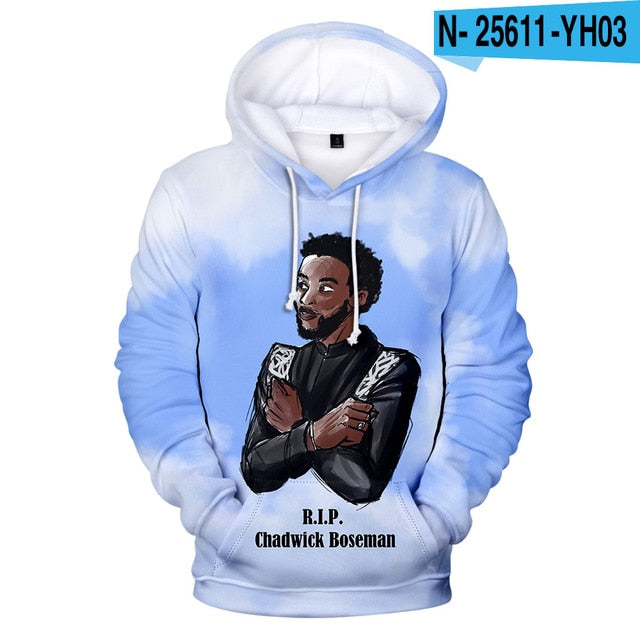 WAKANDA FOREVER 3D Hoodies Chadwick Boseman Hoodie Sweatshirt