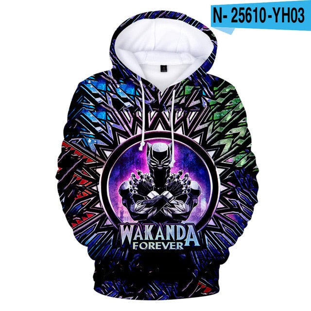 WAKANDA FOREVER 3D Hoodies Chadwick Boseman Hoodie Sweatshirt