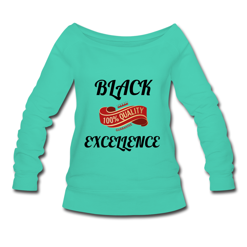 Women's Wideneck Sweatshirt Excellence Edition - teal